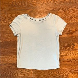 Muted blue short sleeve